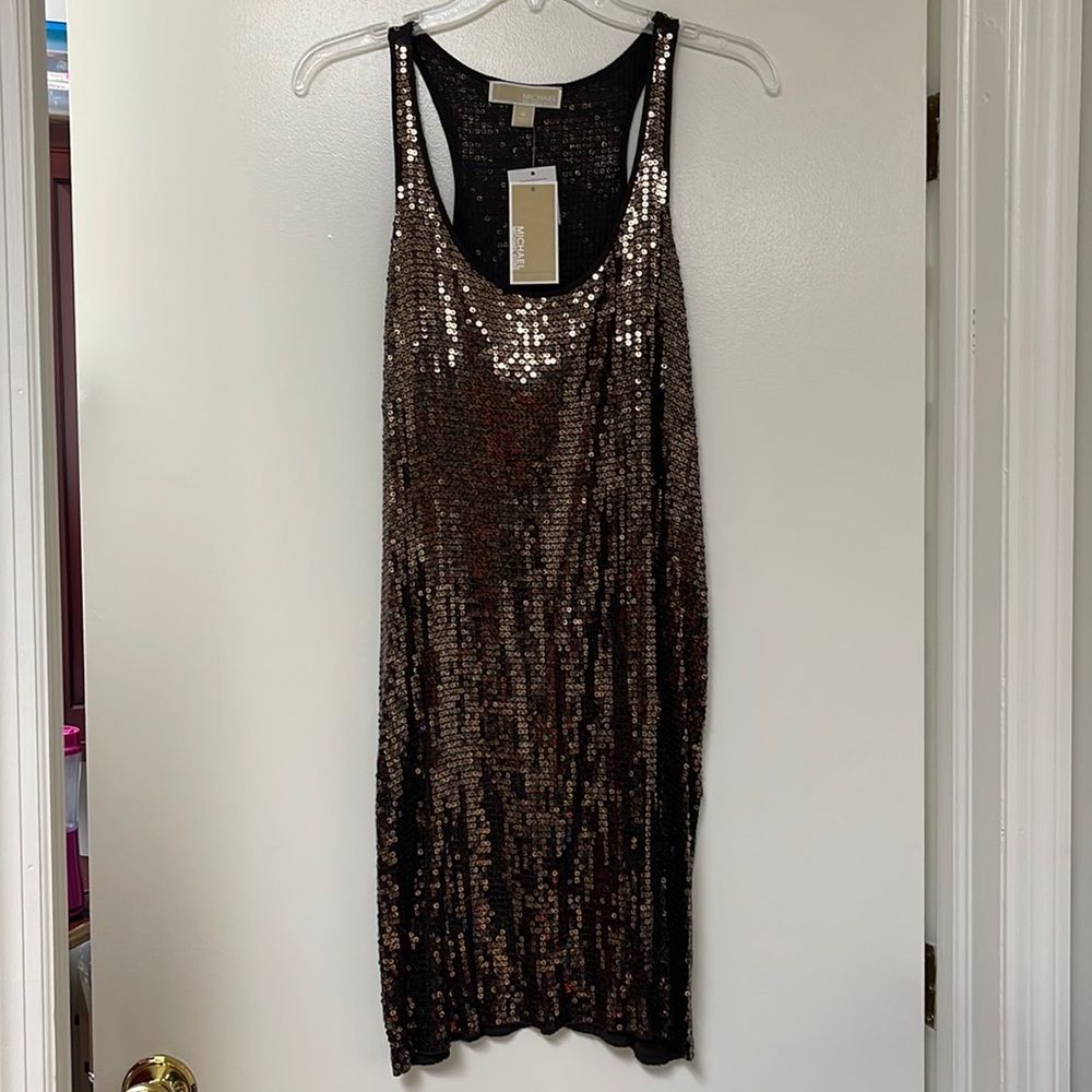 MK Sequins Cocktail Dress